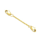 10K Yellow Gold 1"/2"/3" Necklace Extender Chain with Double Clasps, 10K Gold Necklace Extender Bracelet Anklet Extension Chain, Bracelet Extender 10K Gold - size: 1inch, style: Style 4