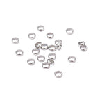 BEADIA Stainless Steel Spacer Beads 2.5x1mm Rondelle Loose Charm Caps Beads for DIY Jewelry Making 100pcs with 1.5mm Hole - color: 2.5x1mm 1.5mm