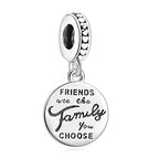 S925 Bead Dangle Charms for Bracelets Necklaces, Compatible with Pandora - style: Friendship Charms