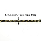 HAHIYO Purse Chain Strap 15.7 inches Bronze Shoulder Cross Body Sling Purse Handbag Clutch Replacement Comfortable Flat 0.4' Wide Enough 2.4mm Extra Thick Metal 1 Pack - size: Bronze 15.7 Inches