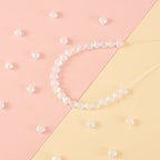 UR URLIFEHALL 100 Pcs Transparent Spray Painted Glass Beads AB Color Plated Frosted Heart Beads for DIY Necklaces Bracelets Jewelry Making - color: 100pcs-6x6x4mm-frosted AB color heart glass beads