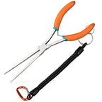 Extra Long Needle Nose Pliers For Jewelry Making 7 Inches Straight Needle Nose Plier With Serrated Jaw Fishing Hook Remover Tool With Lanyard Long Nose Pliers For Hard-To-Reach Narrow Spaces - style: Extra Long Nose