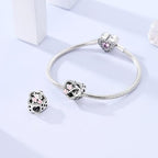 LAZA 925 Sterling Silver Charm for Bracelet Necklace Dangle Love Mom Butterfly Party Charm Beads Pendants DIY Jewelry for Women - color: Love Cat Paws