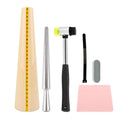 Bracelet Mandrel Sizer Set - Iron Hammer + Stainless Steel Graduated Round Mandrel, Ideal for Bracelet/Jewelry Making (DIY & Jewelry Makers)