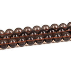 Natural Stone 6mm Smoky Quartz Smooth Round Loose Beads Energy Gemstone DIY for Jewelry Making Bracelet Necklace 1 Strand 15" - color: Smoky Quartz, size: 6mm