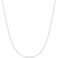Amazon Essentials Sterling Yellow Gold or Silver Thin 0.8mm Box Chain Necklace - color: Silver, size: 16"