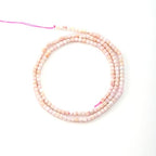 Faceted Natural Pink Shell 2-3mm Cube Square Loose Beads Gemstone Small Loose Beads Healing Crystal Energy Stone for DIY Jewelry Making 15" - color: Pink shell