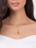 Crystal Necklace Pendant for Women Men - Orgone Necklace Pendant of Healing Crystal for Protection-Spiritual Jewelry - color: Selenite