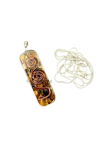 Crystal Necklace Pendant for Women Men - Orgone Necklace Pendant of Healing Crystal for Protection-Spiritual Jewelry - color: Tigers Eye