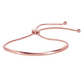 WOWORAMA Adjustable Slider Bracelets for Women Bar Friendship Bangle Bracelet for Women Gold/White Gold/Rose Gold Bolo Bracelet - color: Twist Bar-Rose Gold
