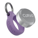 CURVD Premium Carrying Case Durable Travel Keychain Container, Medicine Pill Organizer, Travel Pill Box, Small Waterproof Holder for Pills, Earplugs, Compatible with Loop, Vibes & Eargasm - color: Purple