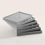 Jewlery Tray, Velvet Jewelry Display,Premium Flat Catch All Trays,Luxury Mens Valet Tray,Grey Jewelry Drawer Organizer - color: Grey, size: Flat Tray