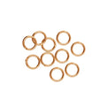 The Beadsmith Soldered Jump Rings – 6mm, Copper Plated, 20-Gauge (0.79mm) Wire Thickness, 144 Pieces – Findings for Making Keychains, Charms, Chain Mail and Body Jewelry - color: Copper, size: 6mm - 19 Gauge
