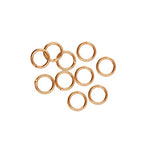 The Beadsmith Soldered Jump Rings – 6mm, Copper Plated, 20-Gauge (0.79mm) Wire Thickness, 144 Pieces – Findings for Making Keychains, Charms, Chain Mail and Body Jewelry - color: Copper, size: 6mm - 19 Gauge