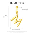 OVRUNS Initial Charm for Women,Letter Bracelet Necklace Charms Alphabet Pendant Charms With Clasp - color: Gold, style: Letter M