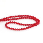 250pcs Czech 6mm (0.24 Inch) Faceted Bicone Crystal Glass Loose Beads Spacer Bulk Siam Red Red for DIY Craft Jewelry Making CCB605 - color: Siam Red, size: 6mm - 250pcs
