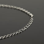 UMAOKANG 32.8 Feet Stainless Steel Extender Chain Links for Jewelry Making, Silver Chain Bulk with Lobster Clasps and Open Jump Rings - color: Steel Twist