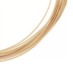 Adabele 5 Feet Real 1/20 14K Gold Filled Jewelry Wire Dead Soft Round Beading Wire (0.4mm/26 Gauge) Non Tarnish for DIY Craft Jewelry Making JK15-4 - size: 0.4mm (26 gauge), style: 14K Yellow Gold Filled