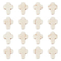 SUNNYCLUE 1 Box 200Pcs White Cross Beads Synthetic Turquoise Tiny Small Cross Beads Semi Precious Stone Bead Easter Holiday Beads for Jewelry Making Kit Adult Women Bracelets 8x10mm - color: 200Pcs 8x10mm Tiny White Cross Beads