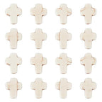 SUNNYCLUE 1 Box 200Pcs White Cross Beads Synthetic Turquoise Tiny Small Cross Beads Semi Precious Stone Bead Easter Holiday Beads for Jewelry Making Kit Adult Women Bracelets 8x10mm - color: 200Pcs 8x10mm Tiny White Cross Beads