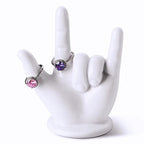 PUDDING CABIN Mothers Day Gifts for Mom Wife, Hand Ring Holder - I LOVE YOU - Wedding Ring Stand, Rings Display, Rings Organizer, Birthday Engagement Gifts for Women, Men, Couple, Home Decor - style: I Love You