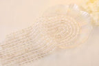 QINJIEJIE 100PCS Clear Crystal Beads 8mm Natural Stone Beads Round Loose Gemstone Bead for Bracelet Beading Crystal Jewelry Making DIY Necklace Earrings 0.32" - color: Clear Crystal, size: 100PCS