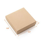 GEFTOL Jewelry Gift Boxes 96 Pack 3.5x3.5x1 Inch Cardboard Jewelry Boxes,Small Gift Boxes for Jewelry Earrings Necklaces Handmade Bangles Bracelets(Brown) - color: Brown, size: 3.5x3.5x1 Inch (Pack of 96)