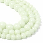 Yochus 60pcs Blue Luminous Beads，6mm Glow in The Dark Natural Stone Round Loose Beads for Jewelry Making Earring Necklace DIY Crafts - color: Blue Luminous Light Glowing, size: 6mm 60beads