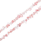 MECCANIXITY 310 Pcs Natural Drilled Watermelon Crystal Gemstone Chips Bulk 3mm to 5mm Dia. Irregular Tumbled Crystal Chip Beads for Jewelry Making Craft Supplies (Watermelon Red) - color: Watermelon Crystal, size: 3-5mm