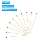 PATIKIL 100Pcs Rose Gold Ball Head Pins Jewelry Making 24 Gauge 30mm Wire Head Pins Brass Round Ball Head Pins Metal End Head Pins for DIY Craft Necklaces Bracelets Earrings - color: Rose Gold, size: 30mm