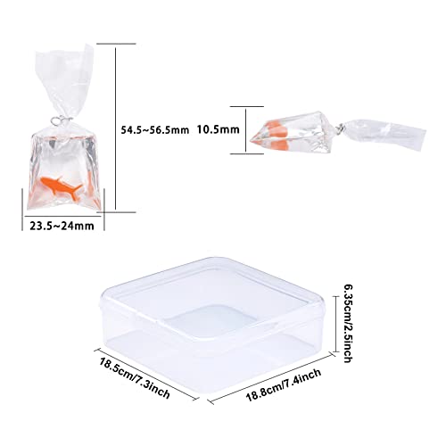 SUNNYCLUE 12Pcs Resin Goldfish Shape Fish Water Bag Charms Orange Resin Fish Charms Pendants for Earrings Bracelet Jewelry Making DIY Craft Finding Supplies - color: 12pcs Resin Goldfish Shape Fish Water Bag Charms Orange