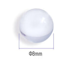 100 pcs 8mm Boiling Stones, Round Soda Lime Clear Glass Boiling Beads, Glass Paint Mixing Balls, Lab Heating Ball - size: 8mm
