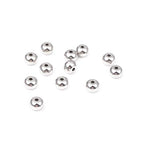 BEADIA Stainless Steel Spacer Beads 7x5mm Rondelle Loose Charm Caps Beads for DIY Jewelry Making 100pcs with 1.5mm Hole - color: 7x5mm 1.5mm