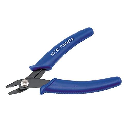 Beadalon Crimp Tool Micro - Fits Crimp Beads #0-1, Crimp Tubes #1, Dark Blue, 5.25 in / 13.3 cm - color: Dark Blue, size: Micro