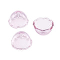 FASHEWELRY 10Pcs 21mm Glass Wind Bell Beads for Wind Chime Transparent Glass Fishing Bead Jellyfish Beads Light Pink Trumpet Flower Beads Caps for Craft Jewelry Making - color: 21mm，Light Pink