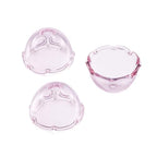 FASHEWELRY 10Pcs 21mm Glass Wind Bell Beads for Wind Chime Transparent Glass Fishing Bead Jellyfish Beads Light Pink Trumpet Flower Beads Caps for Craft Jewelry Making - color: 21mm，Light Pink