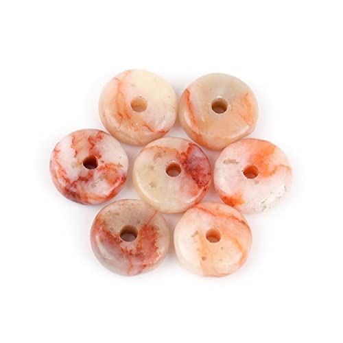 JOE FOREMAN 2x6mm Natural Red Crazy Lace Agate Stone Heishi Disc Rondelle Spacer Beads for Jewelry Making Full 15" Strand Energy Stone Healing Power Crystal - color: Red Crazy Lace Agate