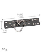 GelConnie Leather Cuff Bracelet Punk Braided Bracelets Rock Leather Wristbands Faux Mens Leather Bracelet Gothic Viking Bangle Adjustable Wrap Bracelet for Women,Men - color: Black Skull Leather Bracelets