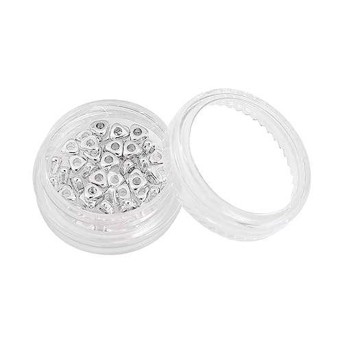 BEADIA Silver Plated Triangle Spacer Beads 4x2mm 50pcs for Jewelry Making Findings Non Tarnish - color: Silver, size: 4x2mm Triangle