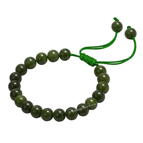 Amazing Gemstone Chrome Diopside Bracelet, Gifts For Men & Women - Protection Healing Crystal Bracelet - 8mm Gemstone Beaded Adjustable Bracelet, Pulseras Para Hombres Mujer Stocking Stuffers - color: Chrome Diopside