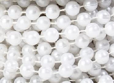 Factory Direct Craft White Fused String Pearl Beads on Spools for Wedding Favors, Crafts, Decorating & Displaying & More - color: 54 Feet White