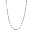 3.5mm/5mm Silver Stainless Steel Cuban Link Chain Necklace Jewelry for Men, 18-26 Inches - size: 20 Inches, style: 3.5mm-Silver