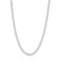 3.5mm/5mm Silver Stainless Steel Cuban Link Chain Necklace Jewelry for Men, 18-26 Inches - size: 26 Inches, style: 3.5mm-Silver