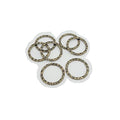 FS Brand Hammered Linking Ring-10Pcs. (Antiqued Brass) - color: Antiqued Brass