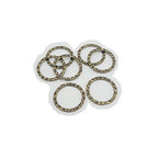 FS Brand Hammered Linking Ring-10Pcs. (Antiqued Brass) - color: Antiqued Brass