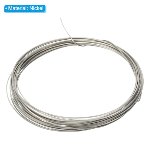 PATIKIL Soft Nickel Silver Wire, 1Pcs 23Gauge/0.6x0.6mm Diameter 6m/19.68ft Square Craft Wire for Jewelry Making Beading Wires Wrapping - size: 23Gauge