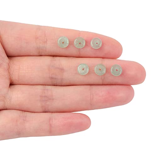 JOE FOREMAN 2x6mm Natural Green Aventurine Jade Semi-Gemstone Heishi Disc Rondelle Spacer Beads for Jewelry Making Full 15" Strand Energy Stone Healing Power Crystal - color: Green Aventurine Jade