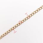 Vacuum Plating 15 Foot Curb Chains INSPIRELLE 3mm Long Lasting Gold Plated Stainless Steel Extender Chain for Bracelet Necklace Jewelry Making - color: Dark Gold - 15 Foot