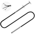 Small Caliber Flexible Grabber Tools 24'' Four-claw Pickup Tool Pick Up Items In Narrow Space Flexible Waste Picking Tool for Engine Bay/Home Sink/Earring (Not magnetic) - size: Flexible bend pick tool Non-magnetic