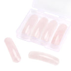 BEADIA Curved Rose Quartz Stone Beads 36x10mm 4pcs for DIY Bracelet Jewelry Making - color: Rose Quartz